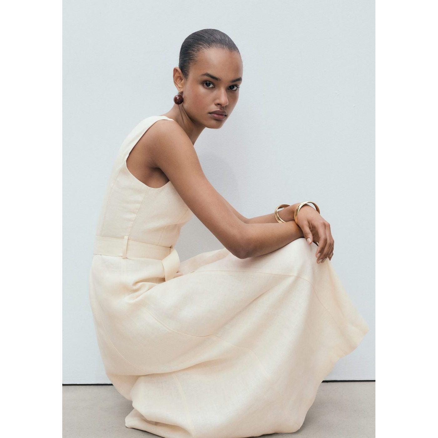 Robe Lin Ceinture