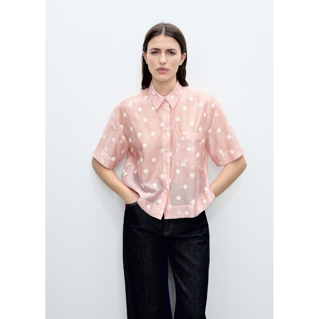 Chemise En Lyocell Broderie À Fleurs