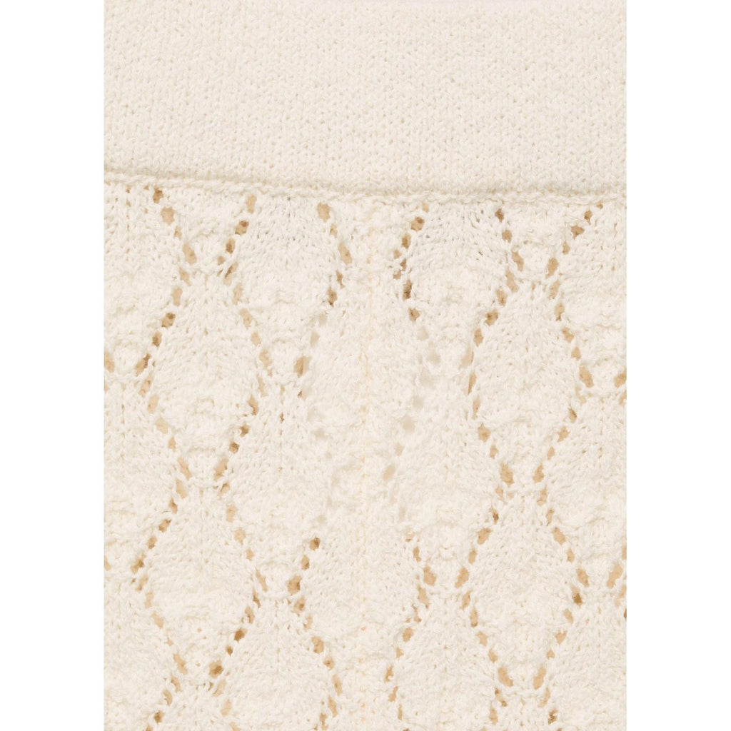 Pantalon Droit Maille Côtelée