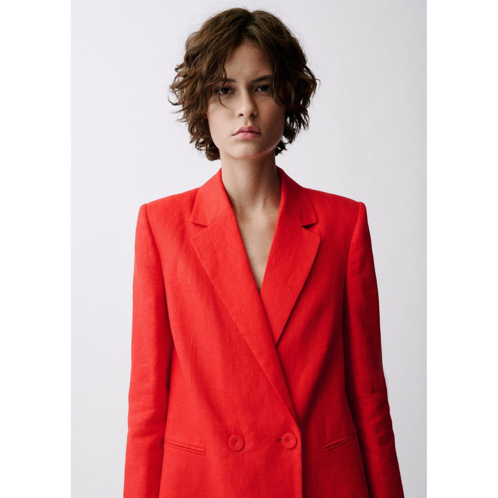 Blazer Costume Lin Double Boutonnage