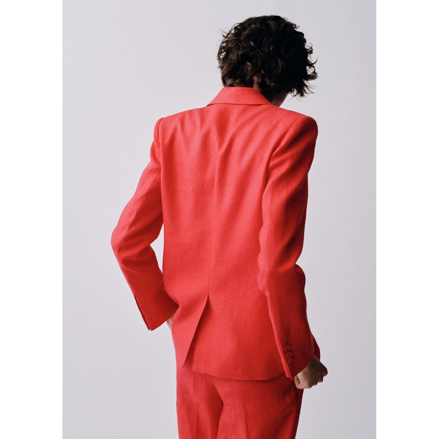 Blazer Costume Lin Double Boutonnage
