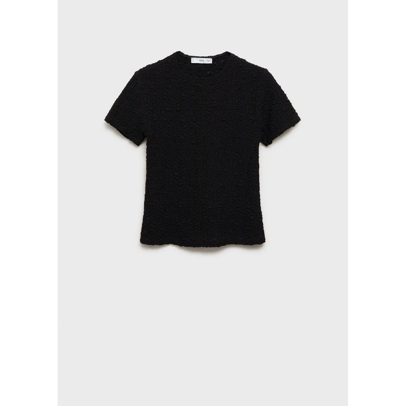 T-Shirt En Coton Mélangé Texturé