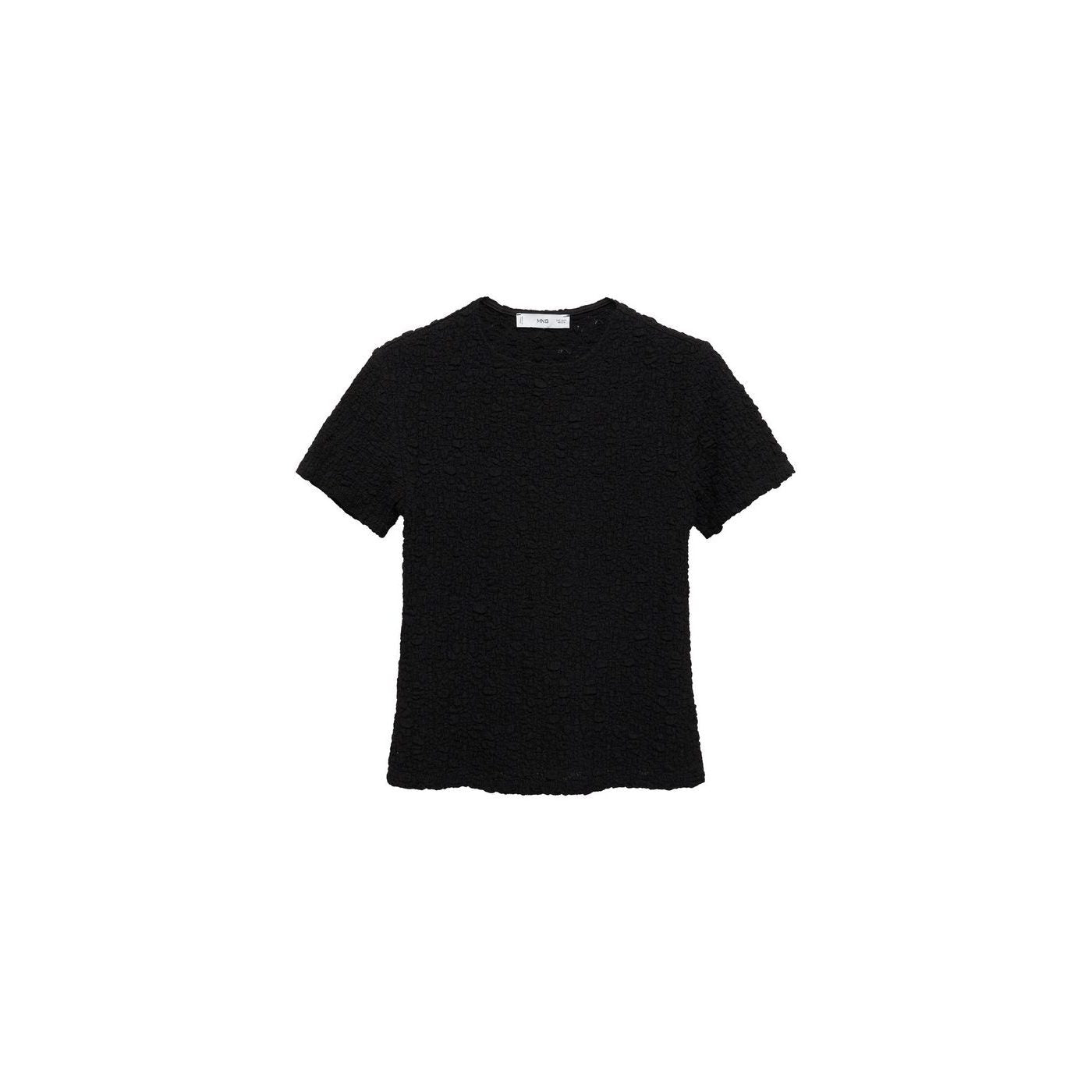 T-Shirt En Coton Mélangé Texturé