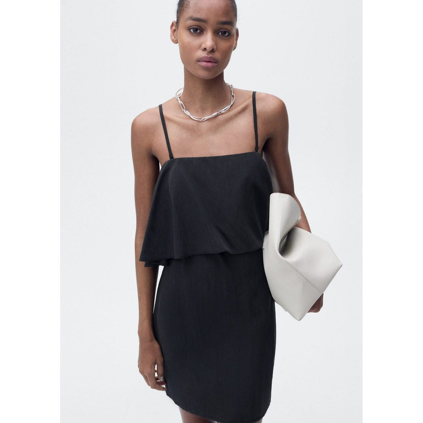 Robe Lyocell Volantée