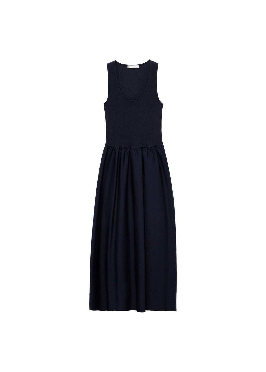 Robe Évasée Tissu Combiné