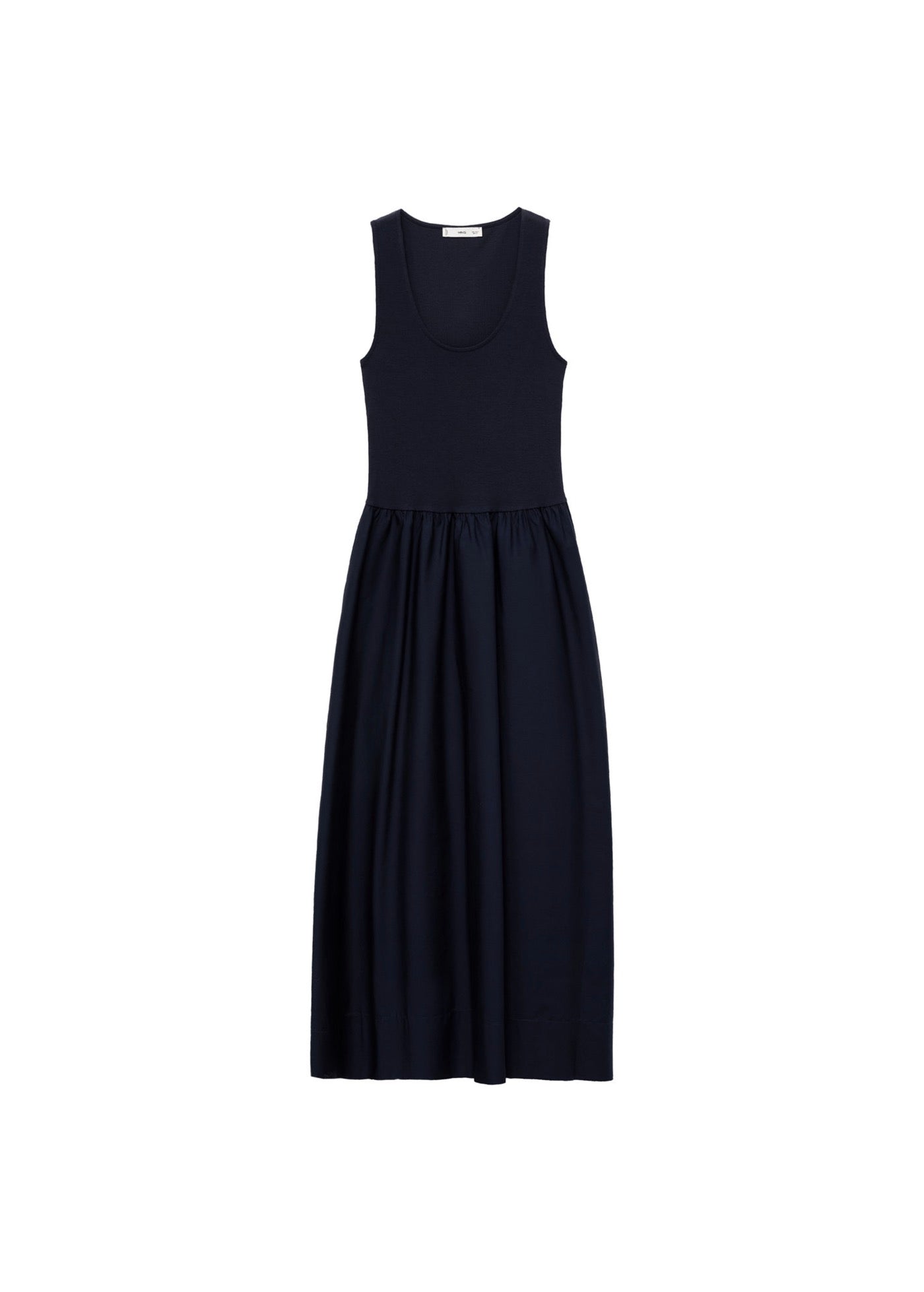 Robe Évasée Tissu Combiné