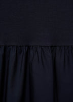 Robe Évasée Tissu Combiné