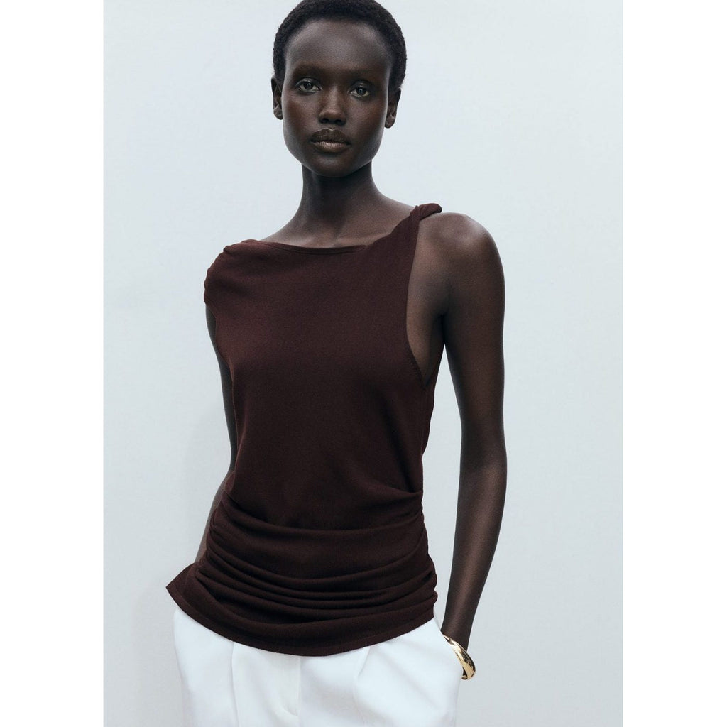Haut Asymétrique Maille Fine