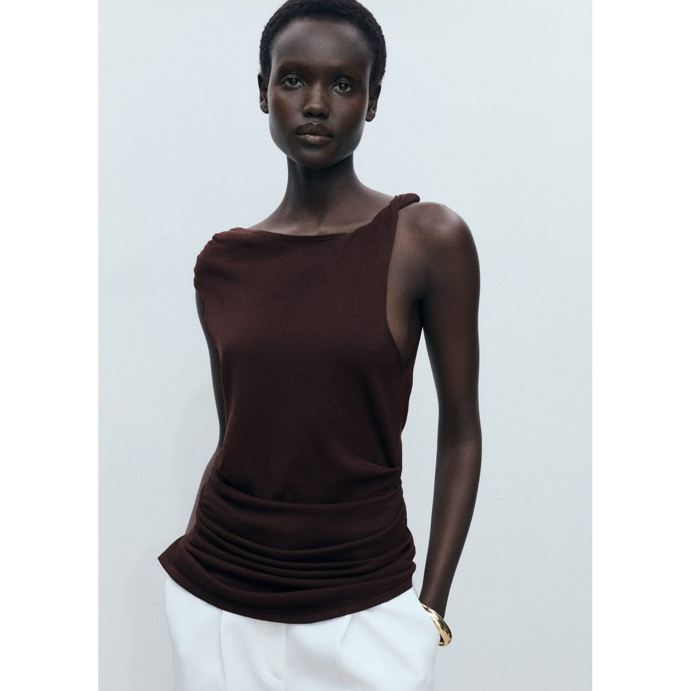 Haut Asymétrique Maille Fine