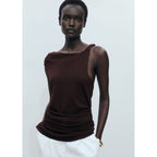 Haut Asymétrique Maille Fine