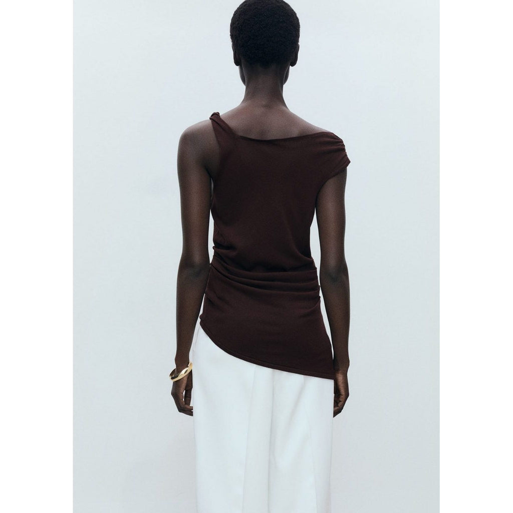 Haut Asymétrique Maille Fine