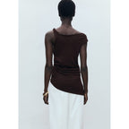 Haut Asymétrique Maille Fine