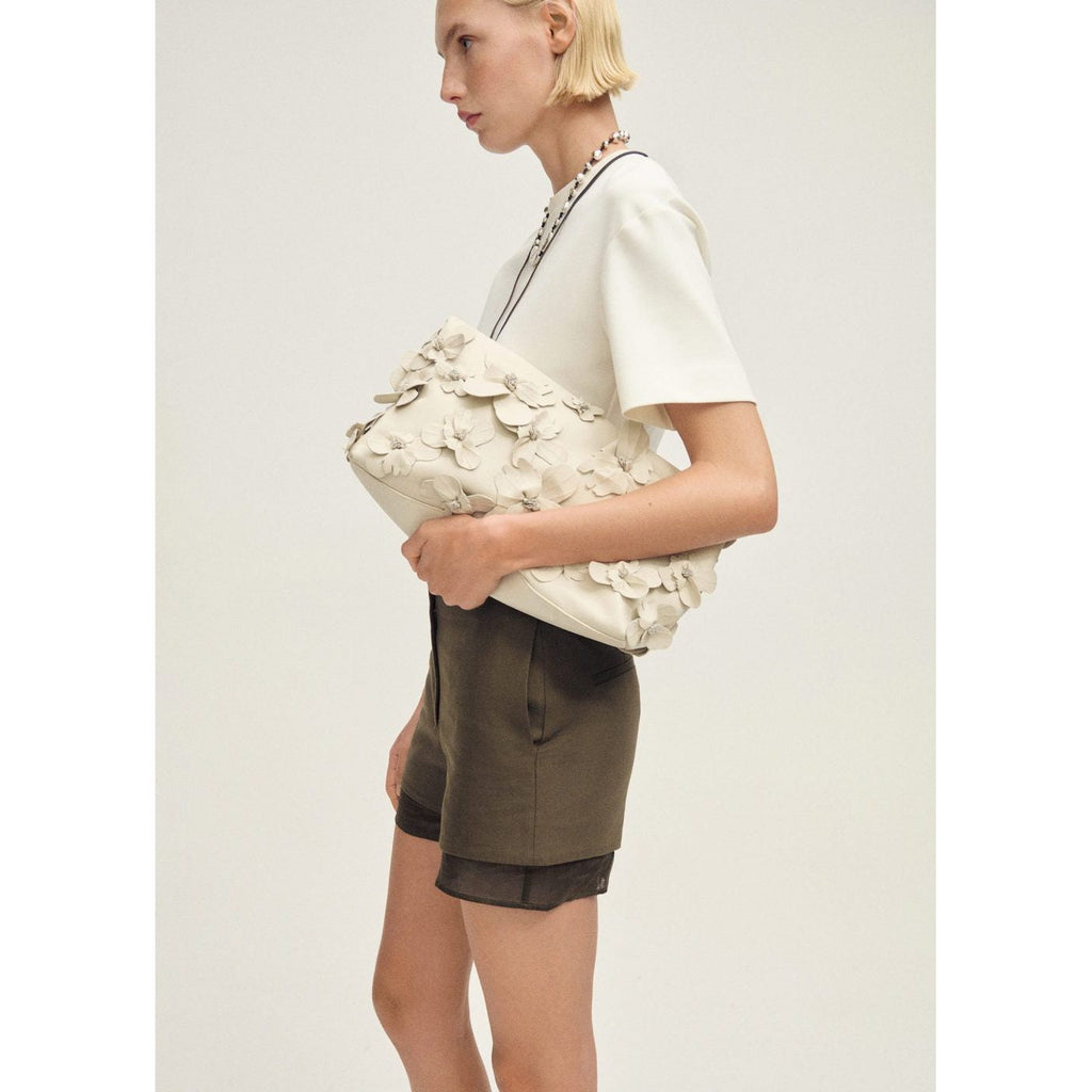 Short En Lin Mélangé Combiné