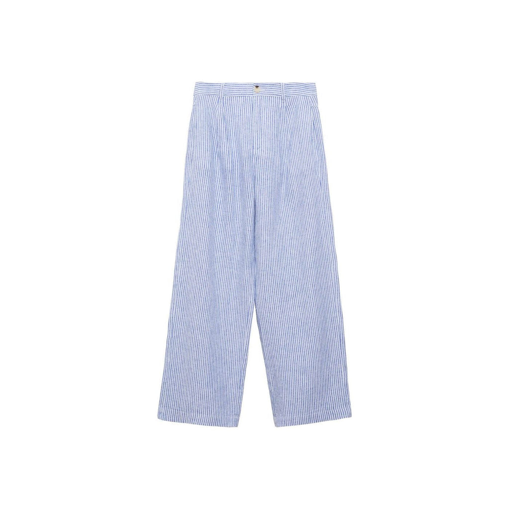 Pantalon Lin À Rayures