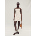 Robe Coton Décolleté Effiloché