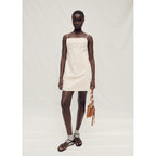 Robe Coton Décolleté Effiloché