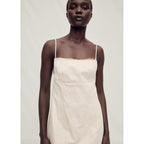Robe Coton Décolleté Effiloché
