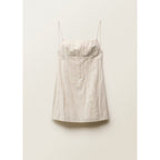Robe Coton Décolleté Effiloché