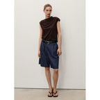 Bermuda En Jean Droit Rinse Wash
