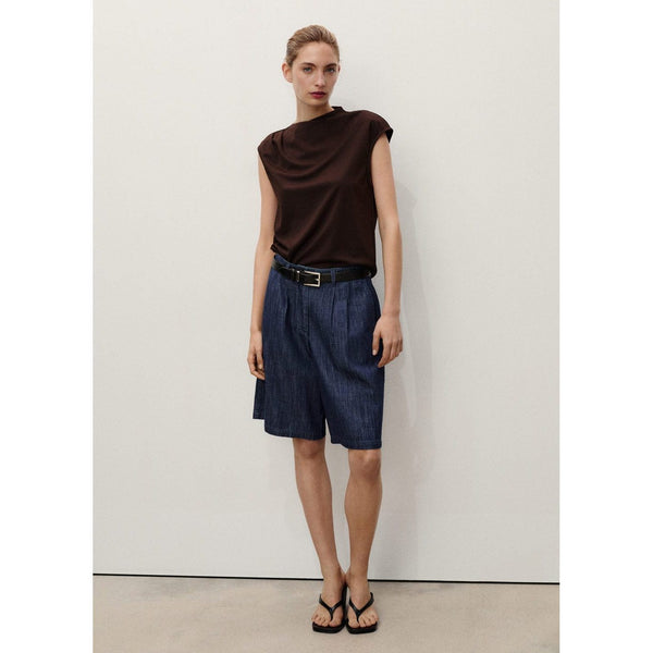 Bermuda En Jean Droit Rinse Wash