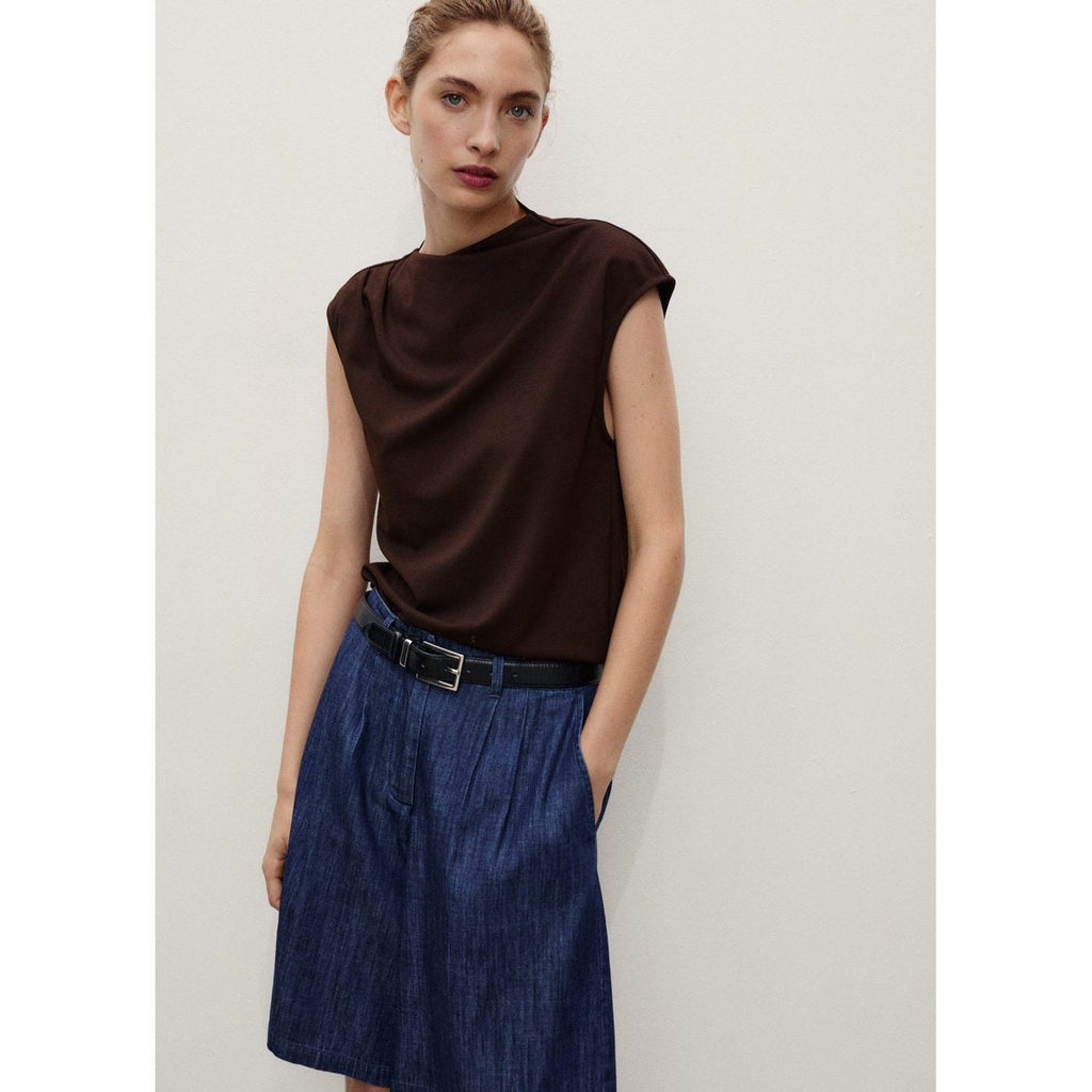 Bermuda En Jean Droit Rinse Wash