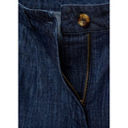 Bermuda En Jean Droit Rinse Wash