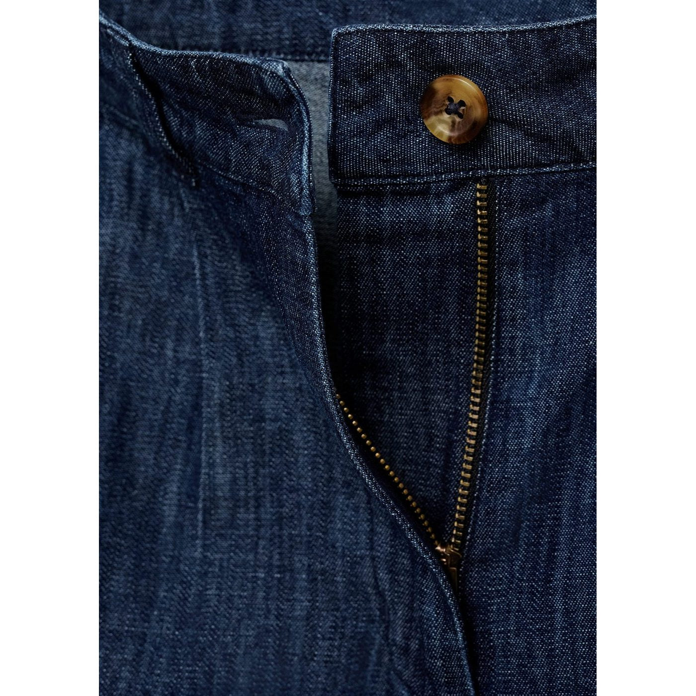 Bermuda En Jean Droit Rinse Wash