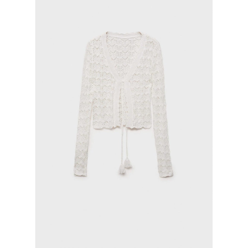 Cardigan Crochet Fermeture