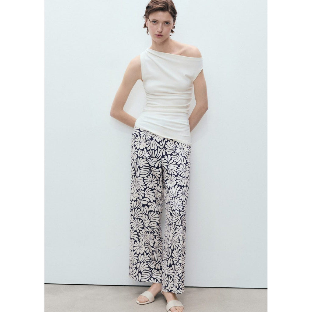 Pantalon Lin Fleurs