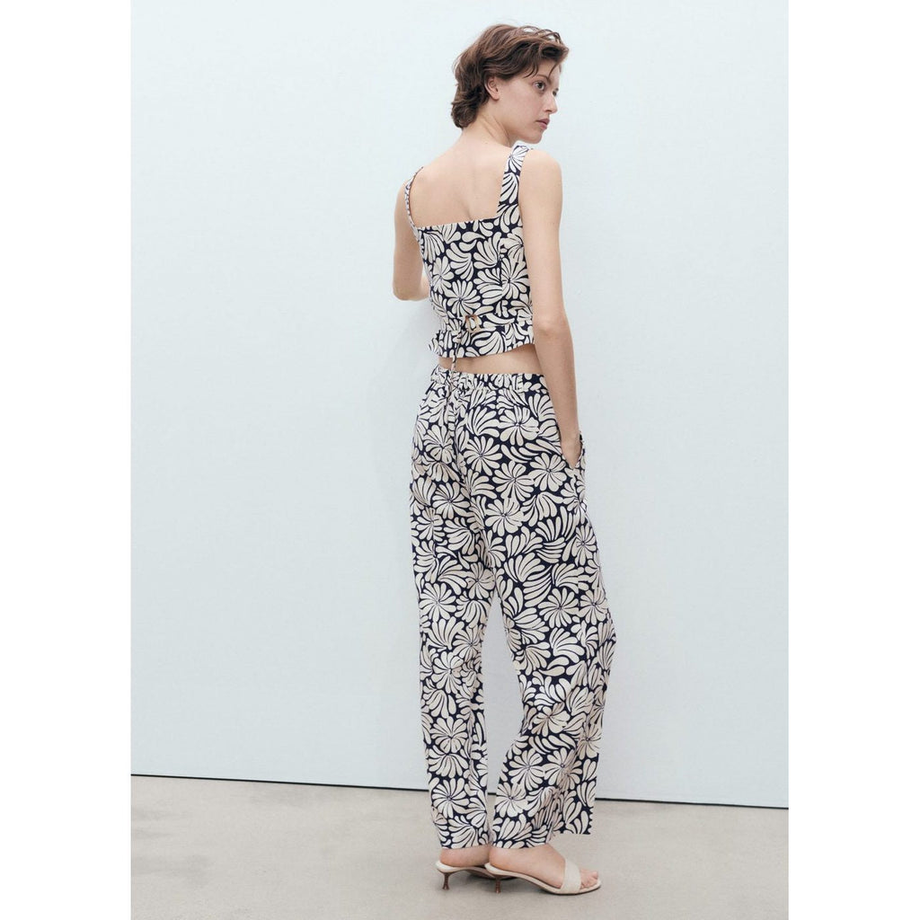 Pantalon Lin Fleurs