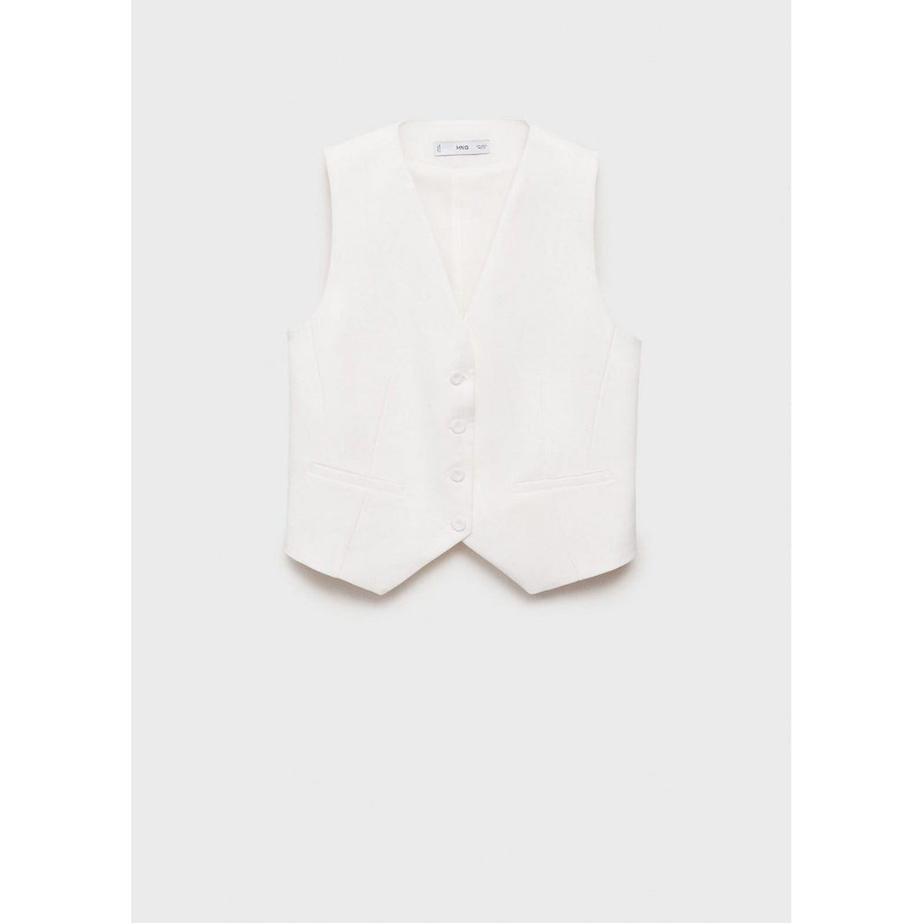 Gilet De Costume Droit En Lyocell
