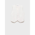 Gilet De Costume Droit En Lyocell
