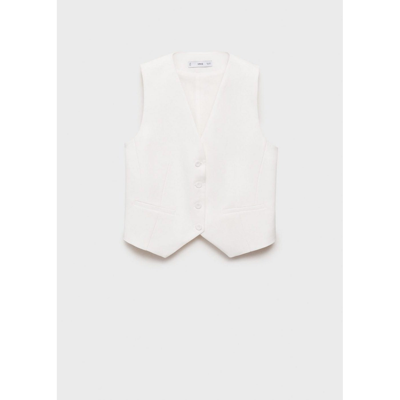Gilet De Costume Droit En Lyocell