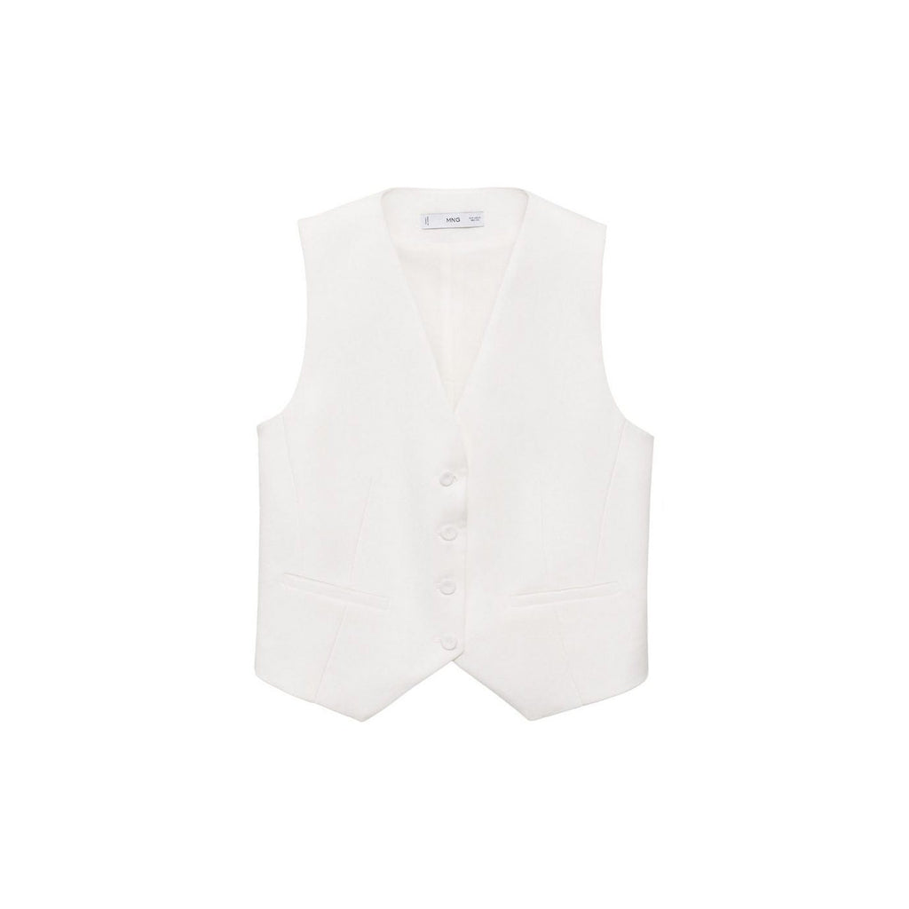 Gilet De Costume Droit En Lyocell