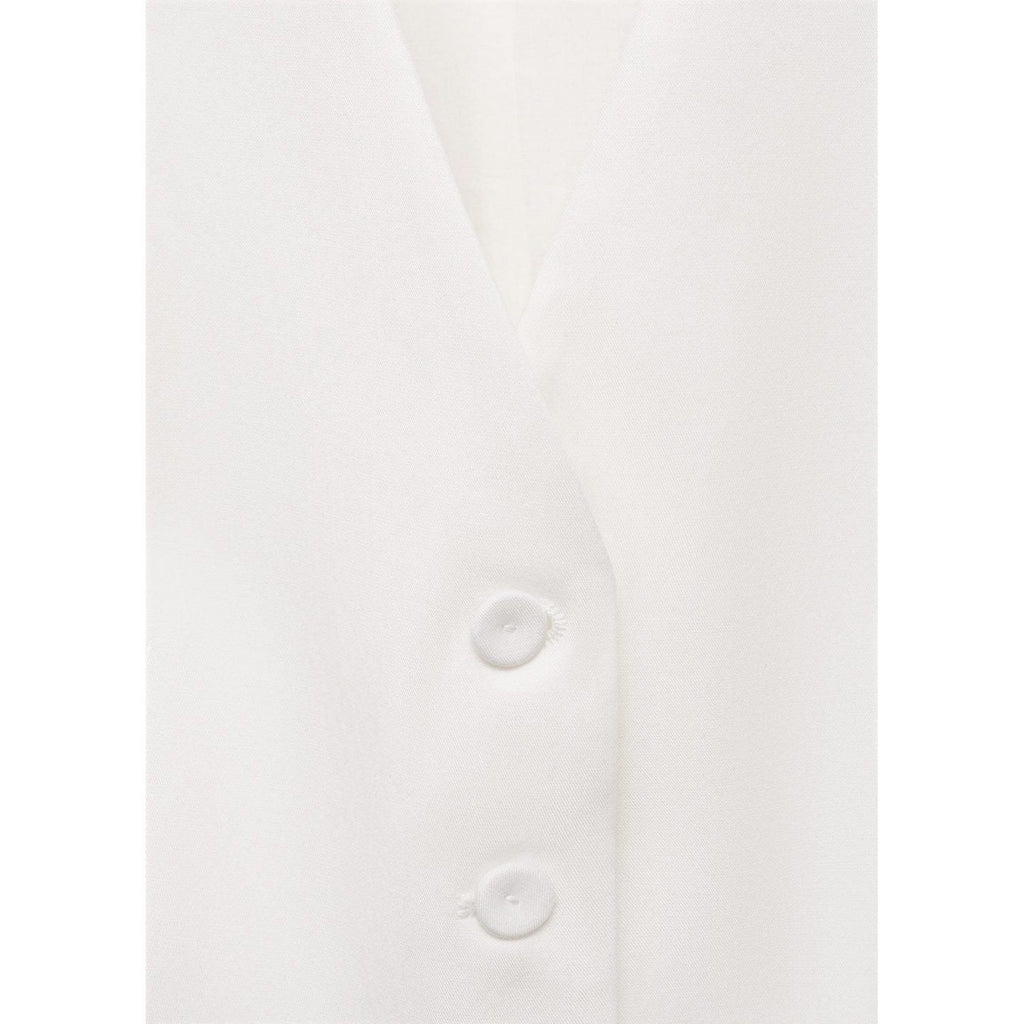 Gilet De Costume Droit En Lyocell