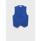 Gilet De Costume Droit En Lyocell