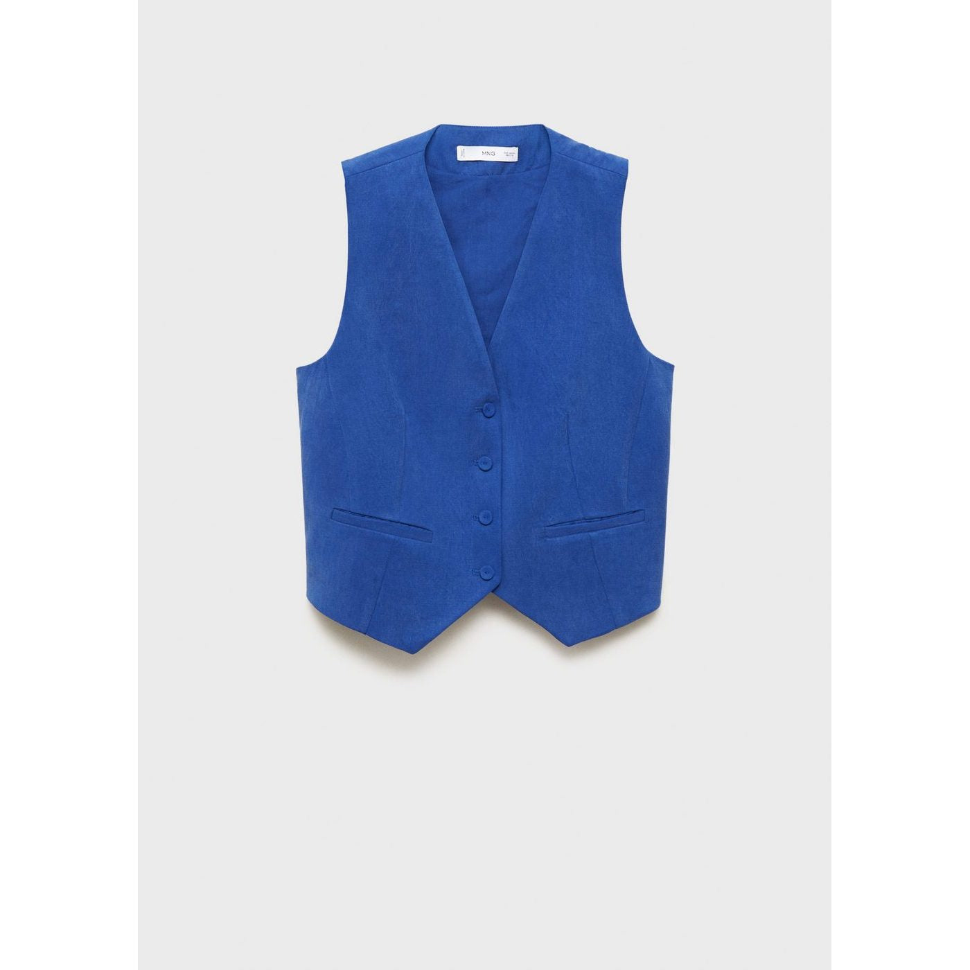 Gilet De Costume Droit En Lyocell