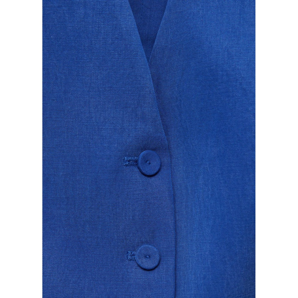 Gilet De Costume Droit En Lyocell
