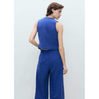 Gilet De Costume Droit En Lyocell