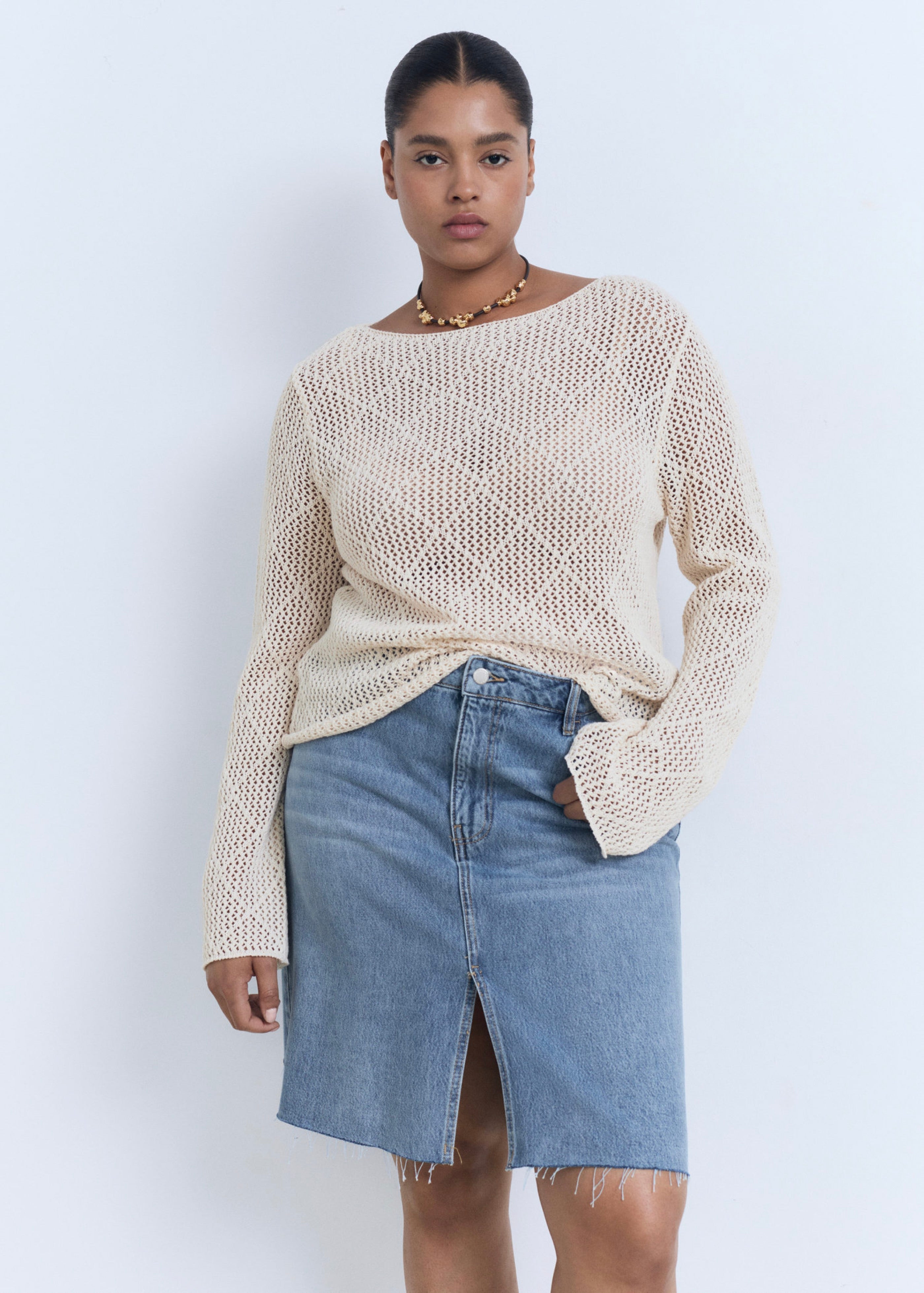 Jupe Midi Denim
