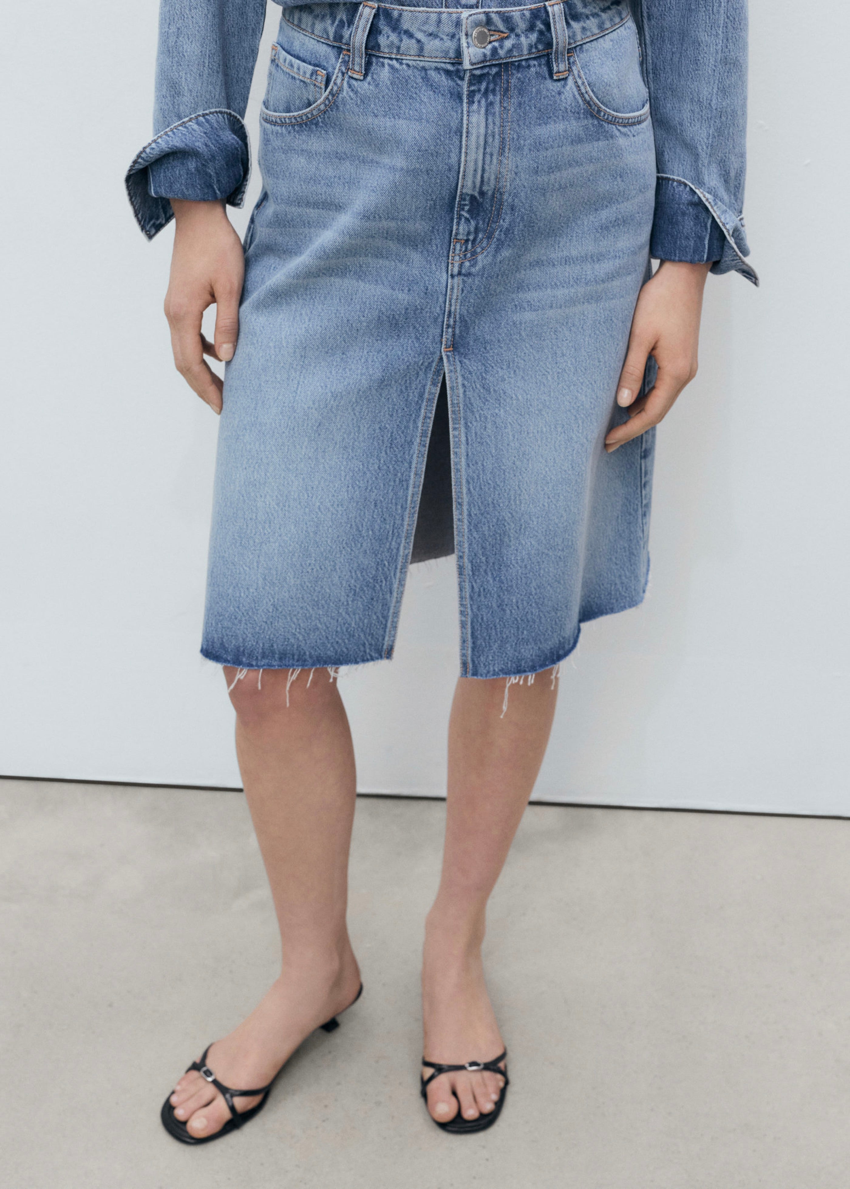 Jupe Midi Denim