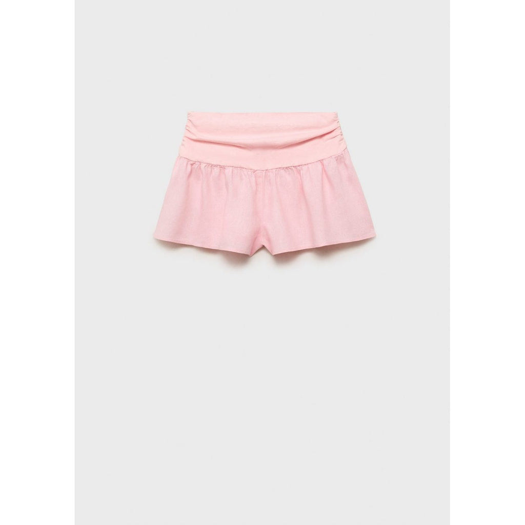 Short Lin Taille Drapée