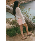 Short Lin Taille Drapée