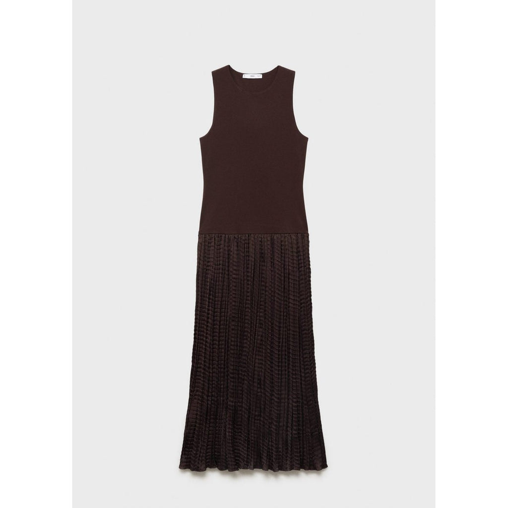 Robe Longue Tissu Combiné