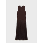 Robe Longue Tissu Combiné