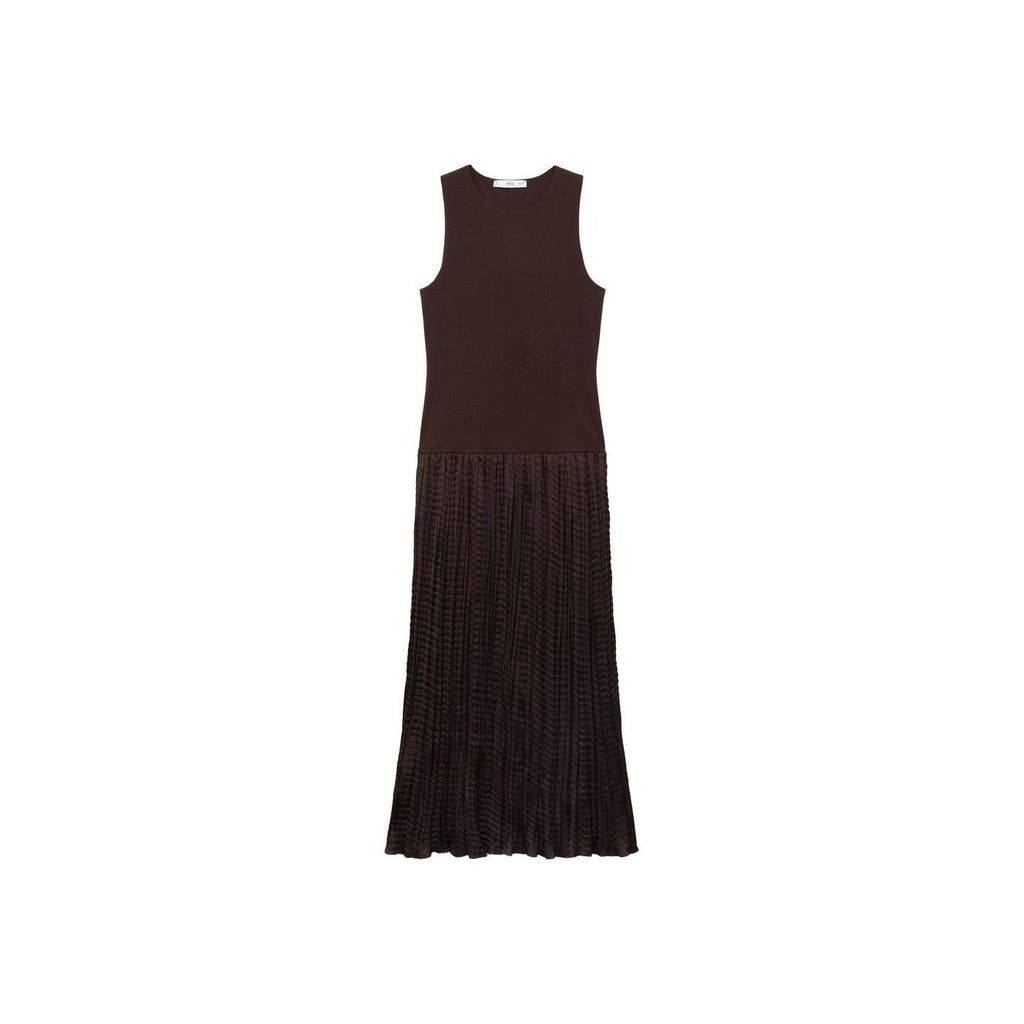 Robe Longue Tissu Combiné