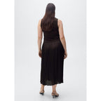 Robe Longue Tissu Combiné