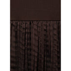 Robe Longue Tissu Combiné