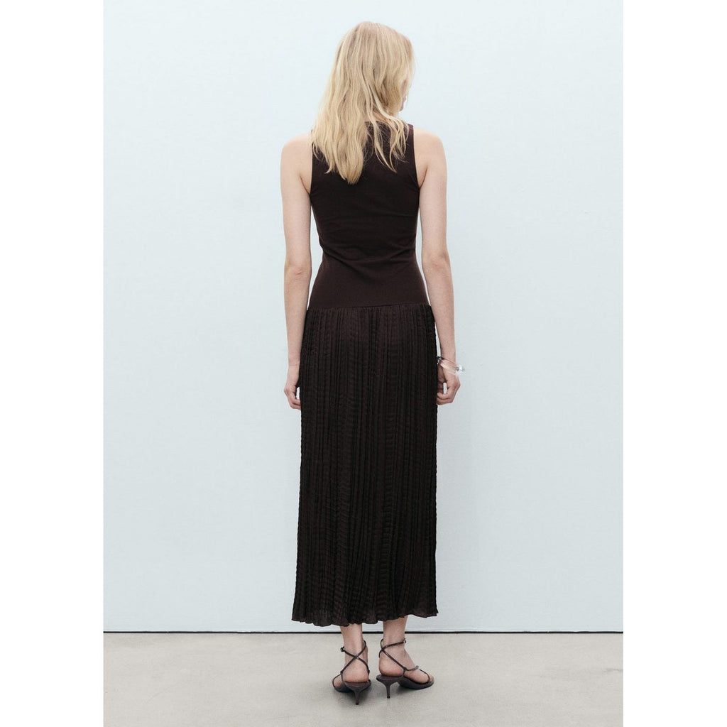 Robe Longue Tissu Combiné