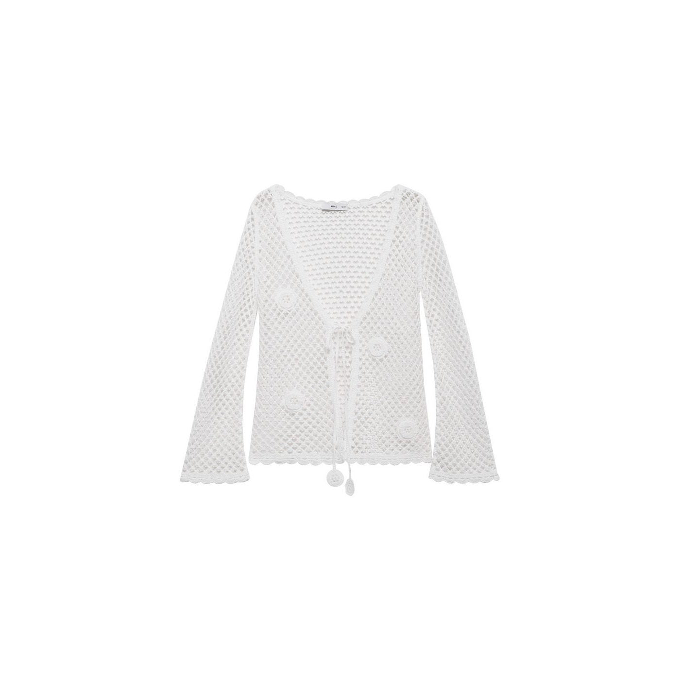 Cardigan Crochet Fermeture